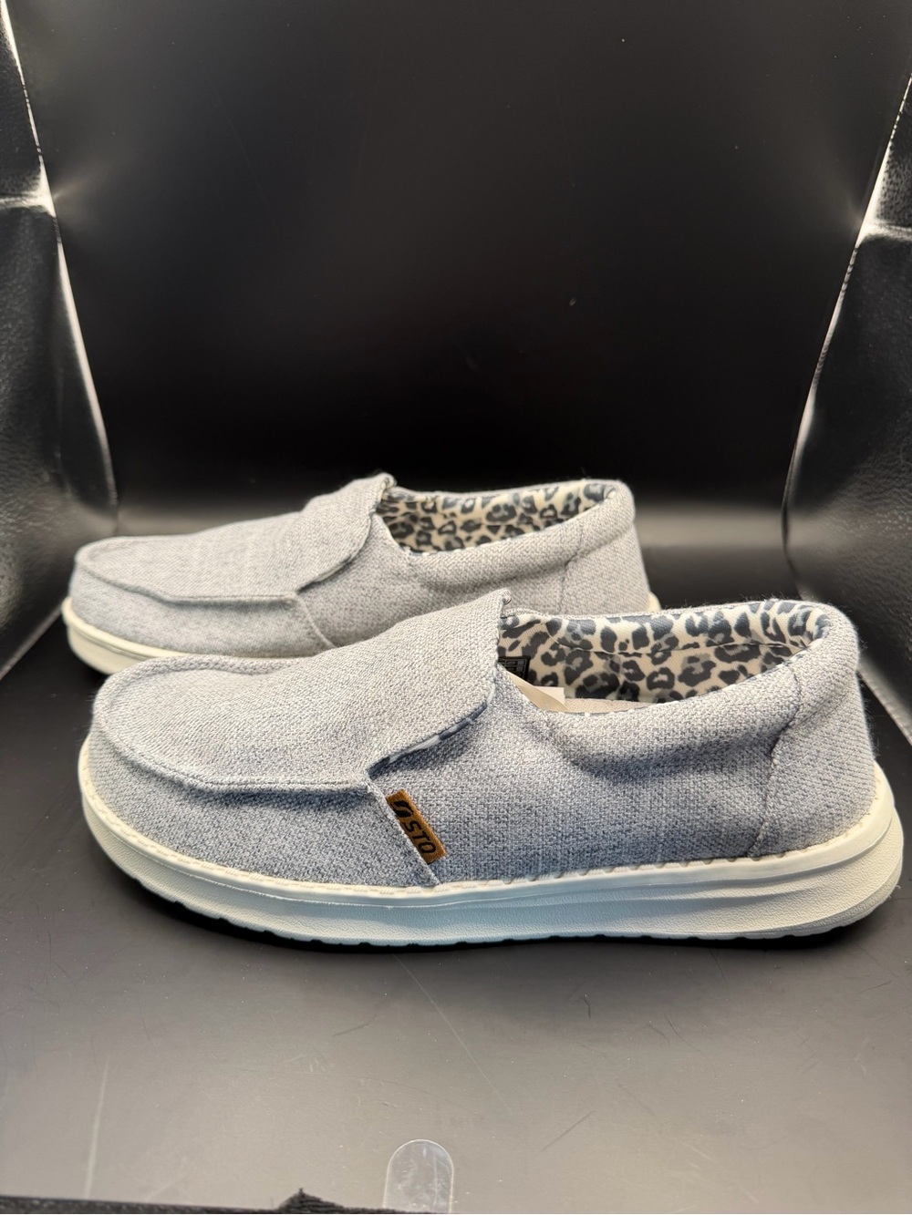 STQ Gray Slip On Loafers Arch Support Comfort Shoes Women’s 7.5
